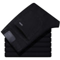 2026 New Style Business Men's Jeans Casual Straight Stretch Fashion Classic Blue Black Work Pant Denim Trousers Male Clothing