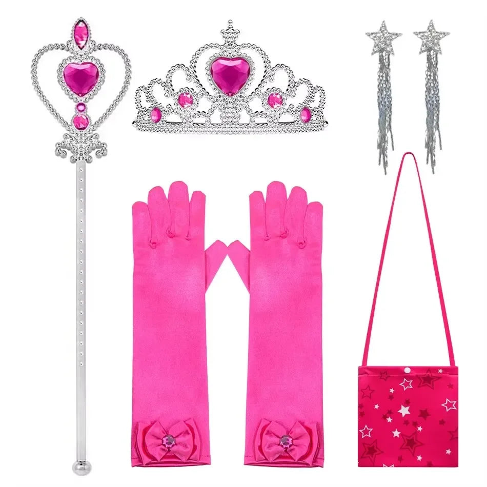 Girls Cowgirl Dress 2-12 Yrs Kids Costume Cosplay Outfit Halloween Apparel Party Vest Top And Flared Trousers Scarf Clothing Set
