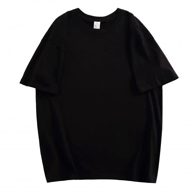 WAVLATII Oversized Summer T Shirts for Women Men Brown Casual Female Korean Streetwear Tees Unisex Basic Solid Young Cool Tops